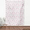 Ambesonne Retro Fabric by The Yard, Flamingo Birds on Minimalist Polka Dots Background Illustration, Decorative Fabric for Upholstery and Home Accents, 2 Yards, Pink White